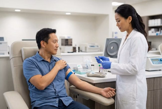 Konsultasi dokter untuk pemeriksaan kadar kolesterol LDL dan HDL